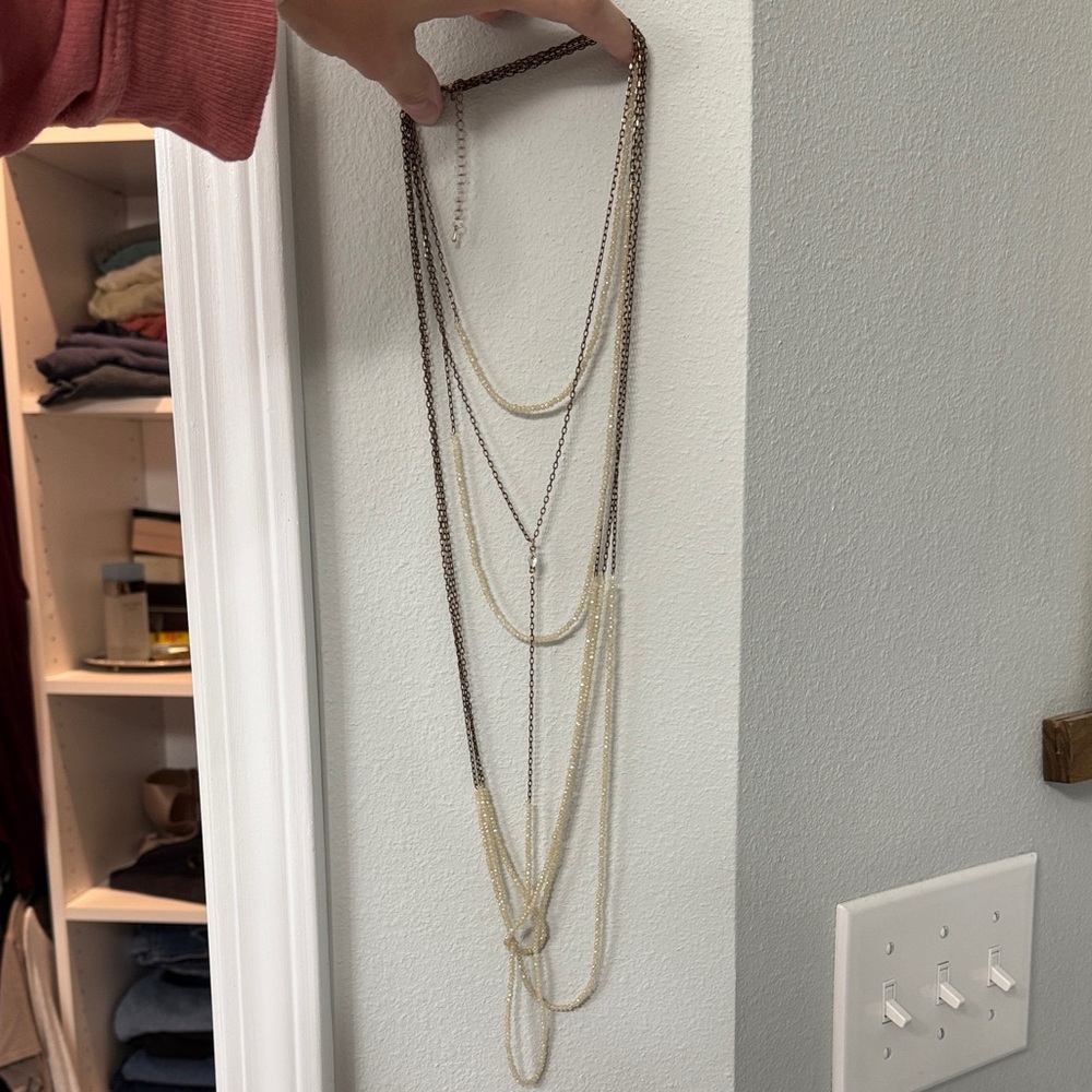 Alatar’d state long layered necklace